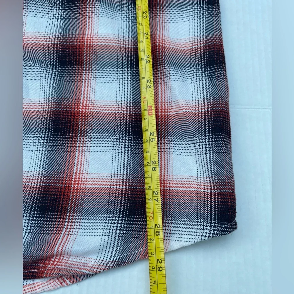 DIXXON MenPlaid Button Down Shirt - Red, Black, White - Picture 11 of 16